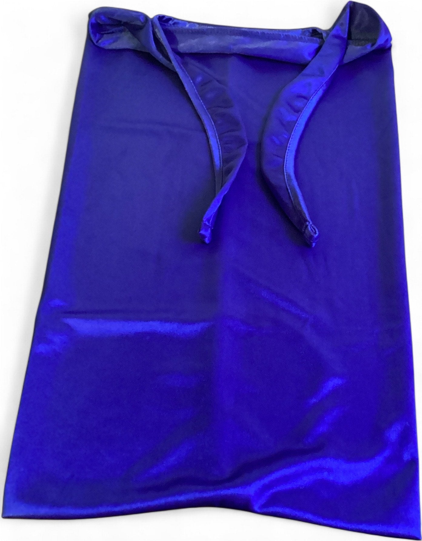 Royal Blue Satin Bonnet