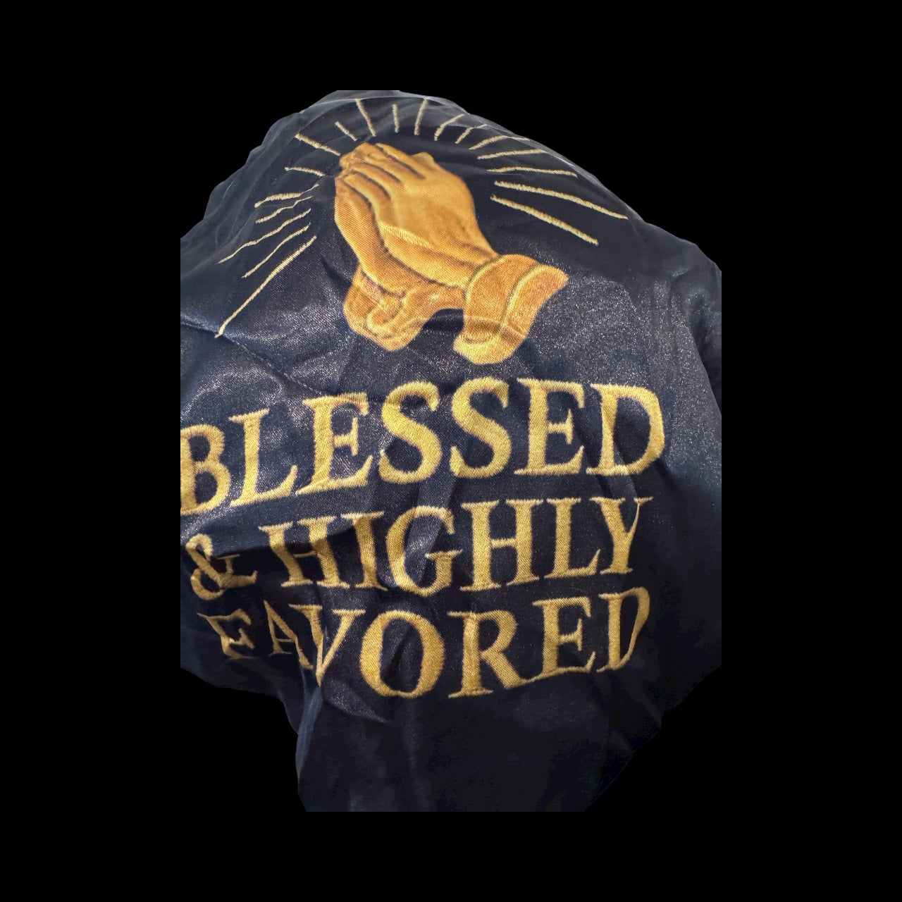 Black and Gold Bonnet with Logo